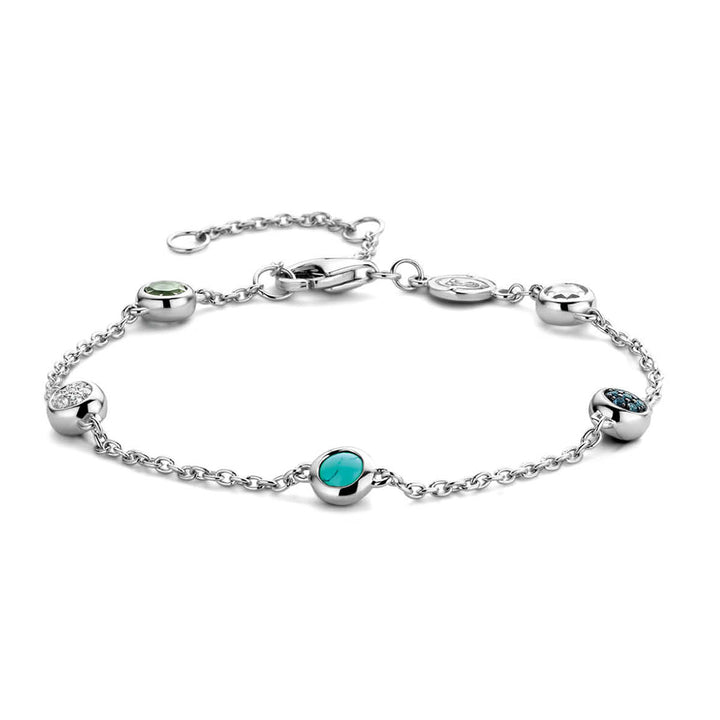 Ti Sento Turquoise Blue Motif Bracelet - Michael Jones Jeweller