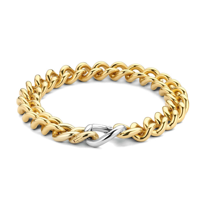 Ti Sento Yellow Gold Plated Curb Link Bracelet