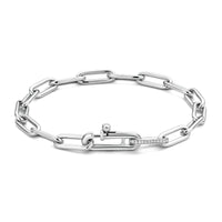 Ti Sento Cubic Zirconia Oval Linked Bracelet with Complimentary Cosmic Jewellery Roll