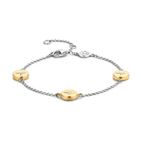 Ti Sento Cubic Zirconia Star Disc Bracelet - Michael Jones Jeweller