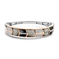 Ti Sento Geometric Arrow Onyx Grey Stone and Cubic Zirconia Bracelet - Michael Jones Jeweller