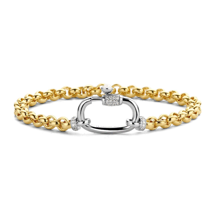Ti Sento Yellow Gold Plated Rolo Chain Bracelet - Michael Jones Jeweller