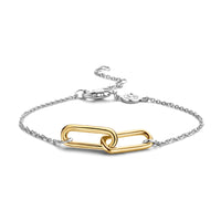 Ti Sento Interlocking Oval Link Bracelet