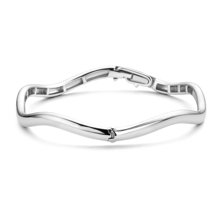 Ti Sento Silver Wave Bangle - Michael Jones Jeweller