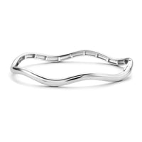 Ti Sento Silver Wave Bangle - Michael Jones Jeweller
