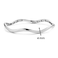 Ti Sento Silver Wave Bangle - Michael Jones Jeweller