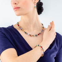 Coeur De Lion GeoCUBE® Multicolour Brown Iconic Nature Bracelet - Michael Jones Jeweller