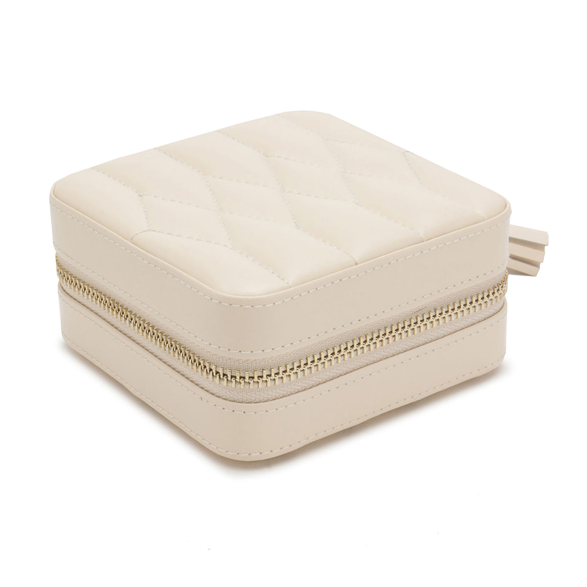 Wolf Caroline Ivory Zip Travel Jewellery Case - Michael Jones Jeweller
