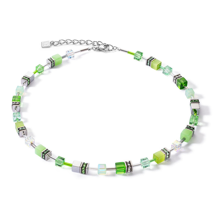 Coeur De Lion GeoCUBE® Green Iconic Joyful Colours Necklace
