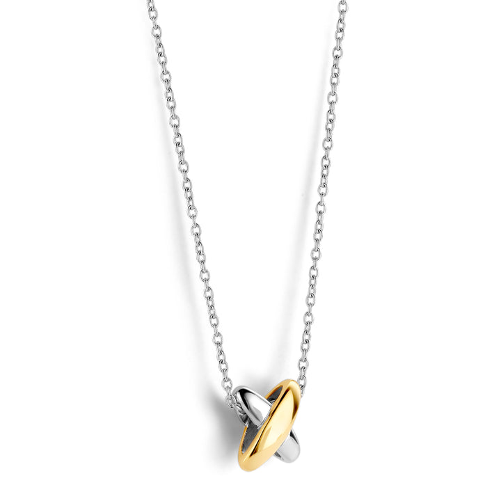 Ti Sento Yellow Gold Plated Cross Shape Necklace - Michael Jones Jeweller
