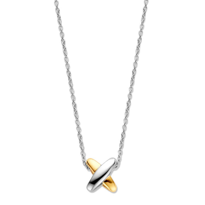 Ti Sento Yellow Gold Plated Cross Shape Necklace - Michael Jones Jeweller