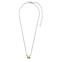 Ti Sento Yellow Gold Plated Cross Shape Necklace - Michael Jones Jeweller