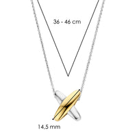 Ti Sento Yellow Gold Plated Cross Shape Necklace - Michael Jones Jeweller