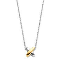 Ti Sento Yellow Gold Plated Cross Shape Necklace - Michael Jones Jeweller