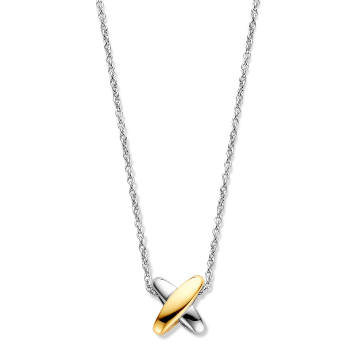 Ti Sento Yellow Gold Plated Cross Shape Necklace - Michael Jones Jeweller