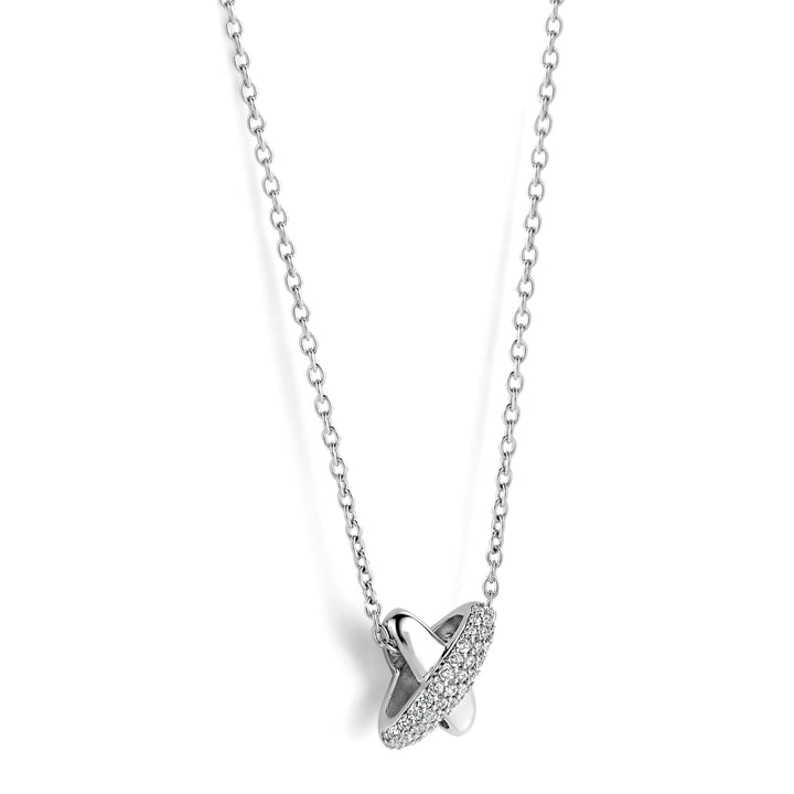 Ti Sento Cubic Zirconia Cross Shape Necklace 34003ZI