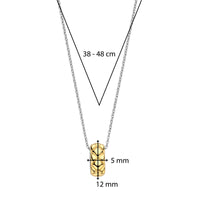 Ti Sento Yellow Gold Plated Clover Patterned Necklace
