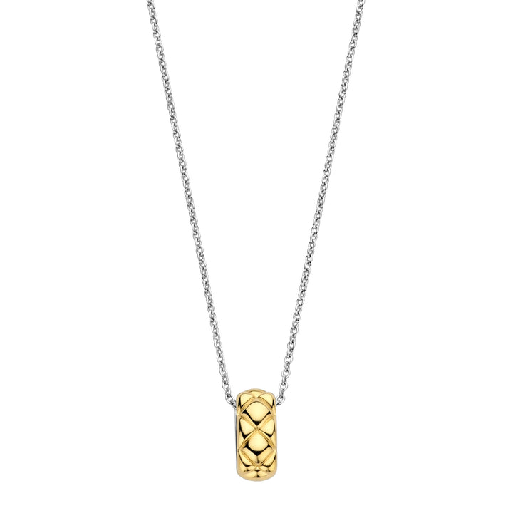 Ti Sento Yellow Gold Plated Clover Patterned Necklace