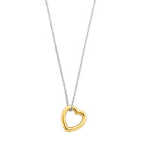 Ti Sento Yellow Gold Plated Heart Necklace - Michael Jones Jeweller