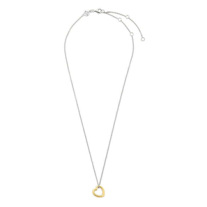 Ti Sento Yellow Gold Plated Heart Necklace - Michael Jones Jeweller
