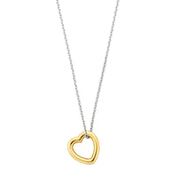 Ti Sento Yellow Gold Plated Heart Necklace - Michael Jones Jeweller
