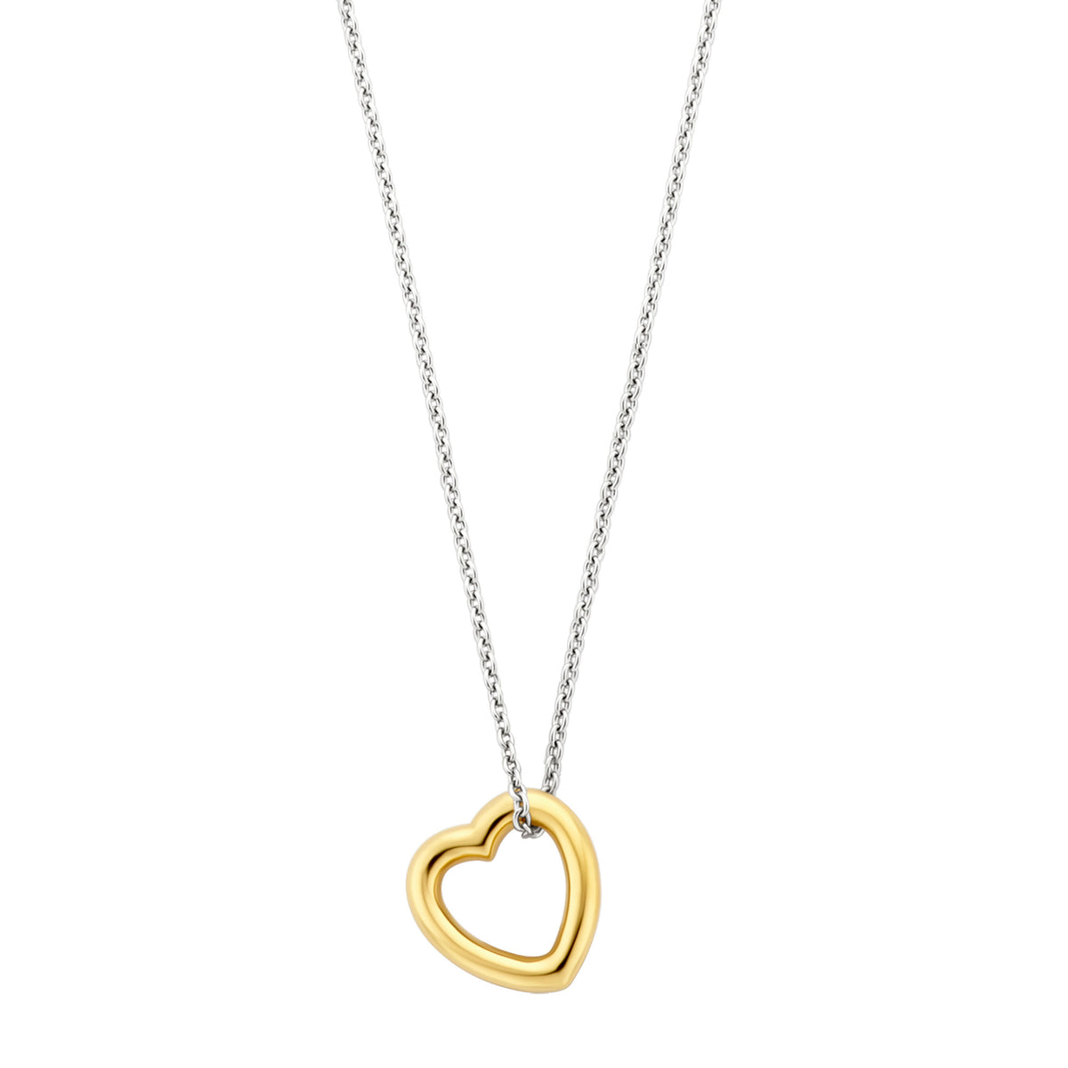 Ti Sento Yellow Gold Plated Heart Necklace - Michael Jones Jeweller