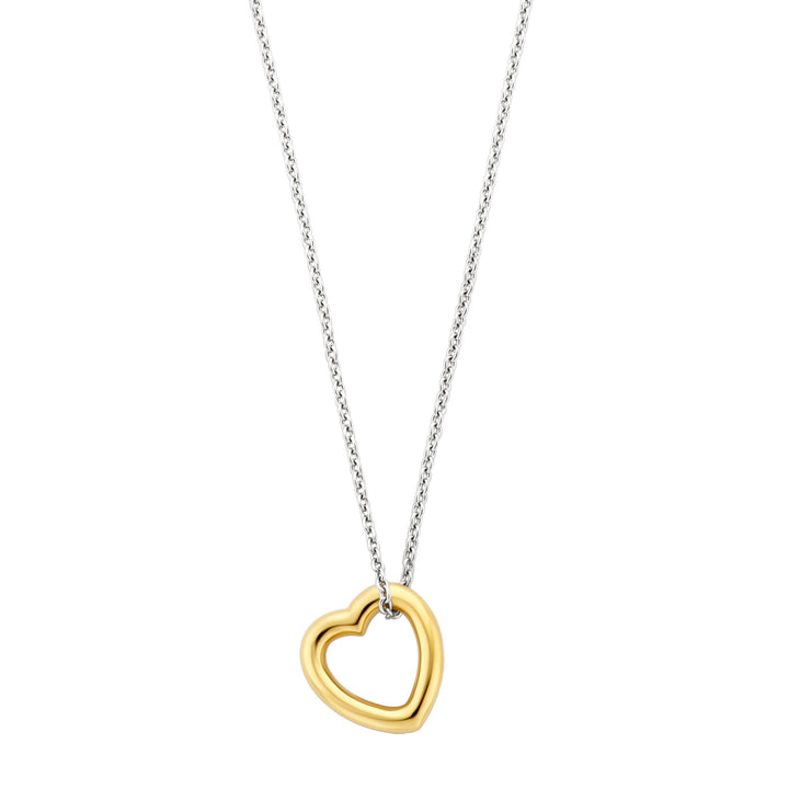 Ti Sento Yellow Gold Plated Heart Necklace - Michael Jones Jeweller