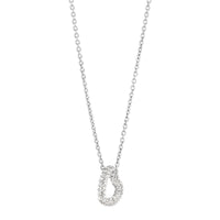 Ti Sento Pavé Cubic Zirconia Heart Necklace