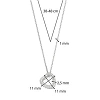 Ti Sento Pavé Cubic Zirconia Heart Necklace - Michael Jones Jeweller