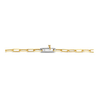 Ti Sento Yellow Gold Plated Oval Link Necklace - Michael Jones Jeweller