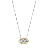 Ti Sento Yellow Gold Plated Pavé Cubic Zirconia Hexagonal Necklace - Michael Jones Jeweller