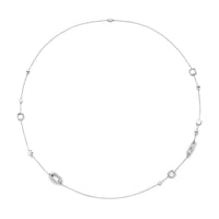 Ti Sento Synthetic Pearl and Mother of Pearl White Rope Link Necklace - Michael Jones Jeweller