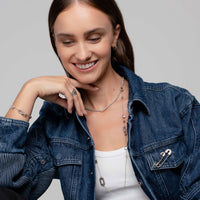 Ti Sento Synthetic Pearl and Mother of Pearl White Rope Link Necklace - Michael Jones Jeweller