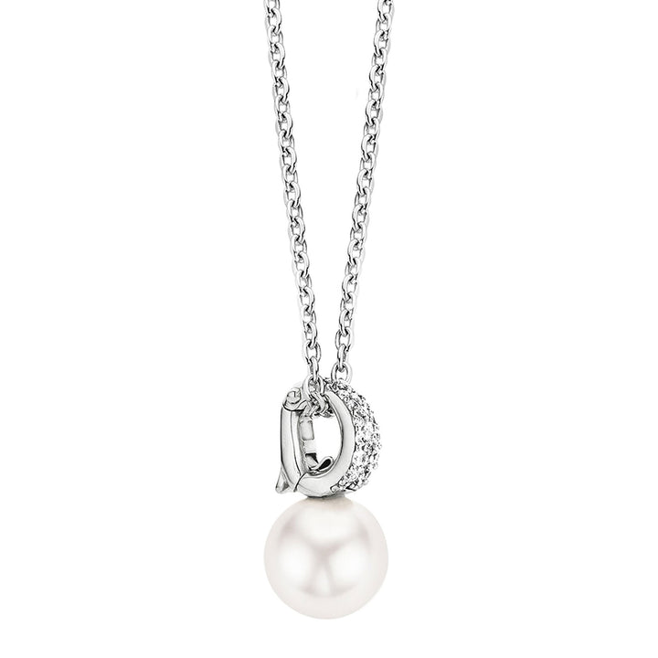 Ti Sento Pearl and Cubic Zirconia Necklace - Michael Jones Jeweller