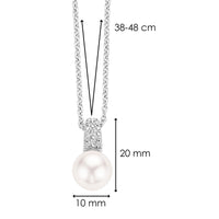 Ti Sento Pearl and Cubic Zirconia Necklace - Michael Jones Jeweller