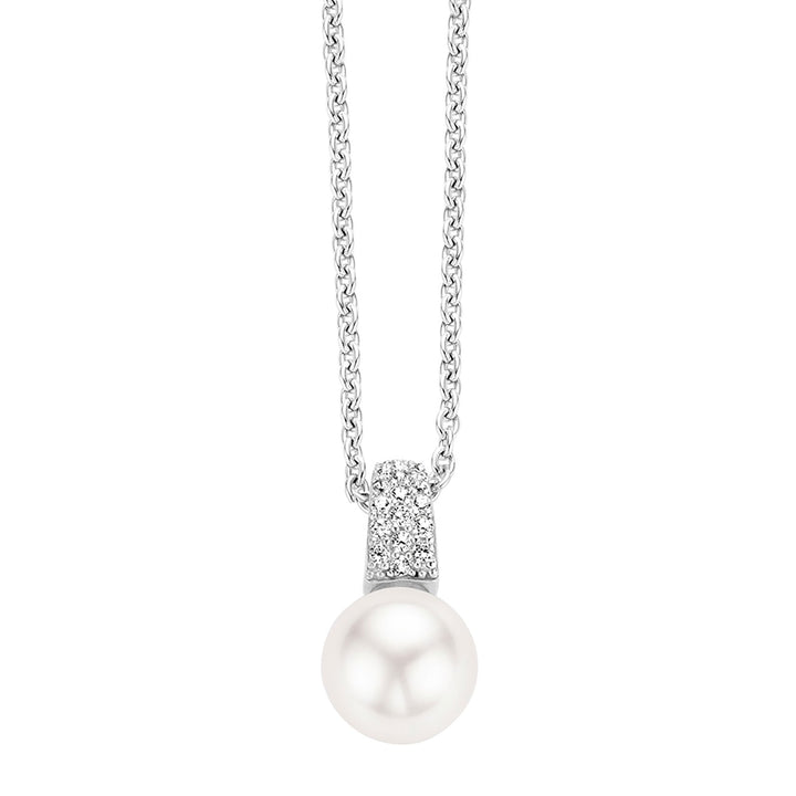 Ti Sento Pearl and Cubic Zirconia Necklace - Michael Jones Jeweller