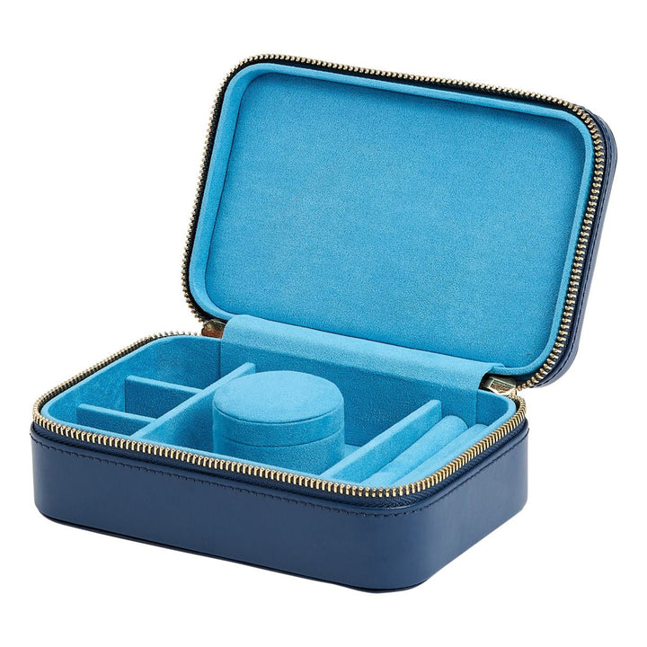 WOLF Sophia Indigo Travel Zip Case - Michael Jones Jeweller