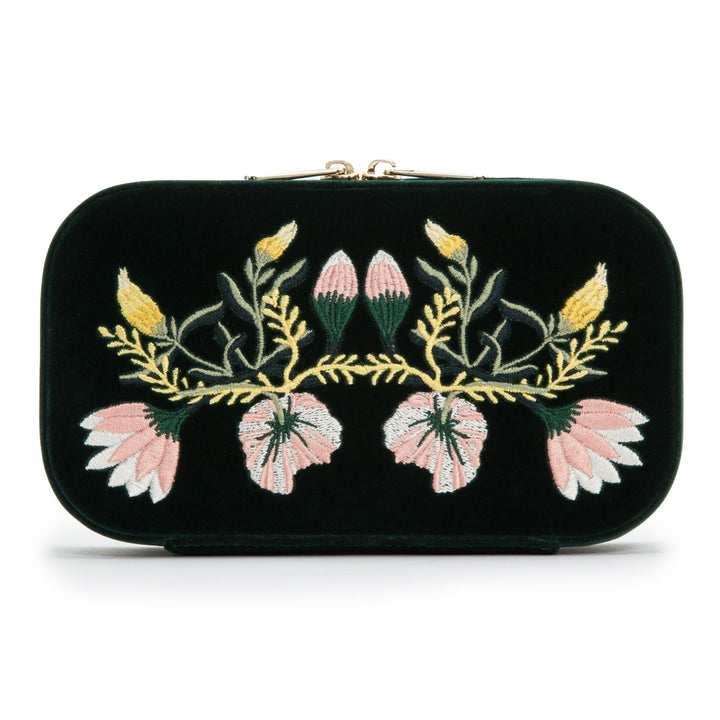 Wolf Zoe Forest Green Travel Zip Case - Michael Jones Jeweller