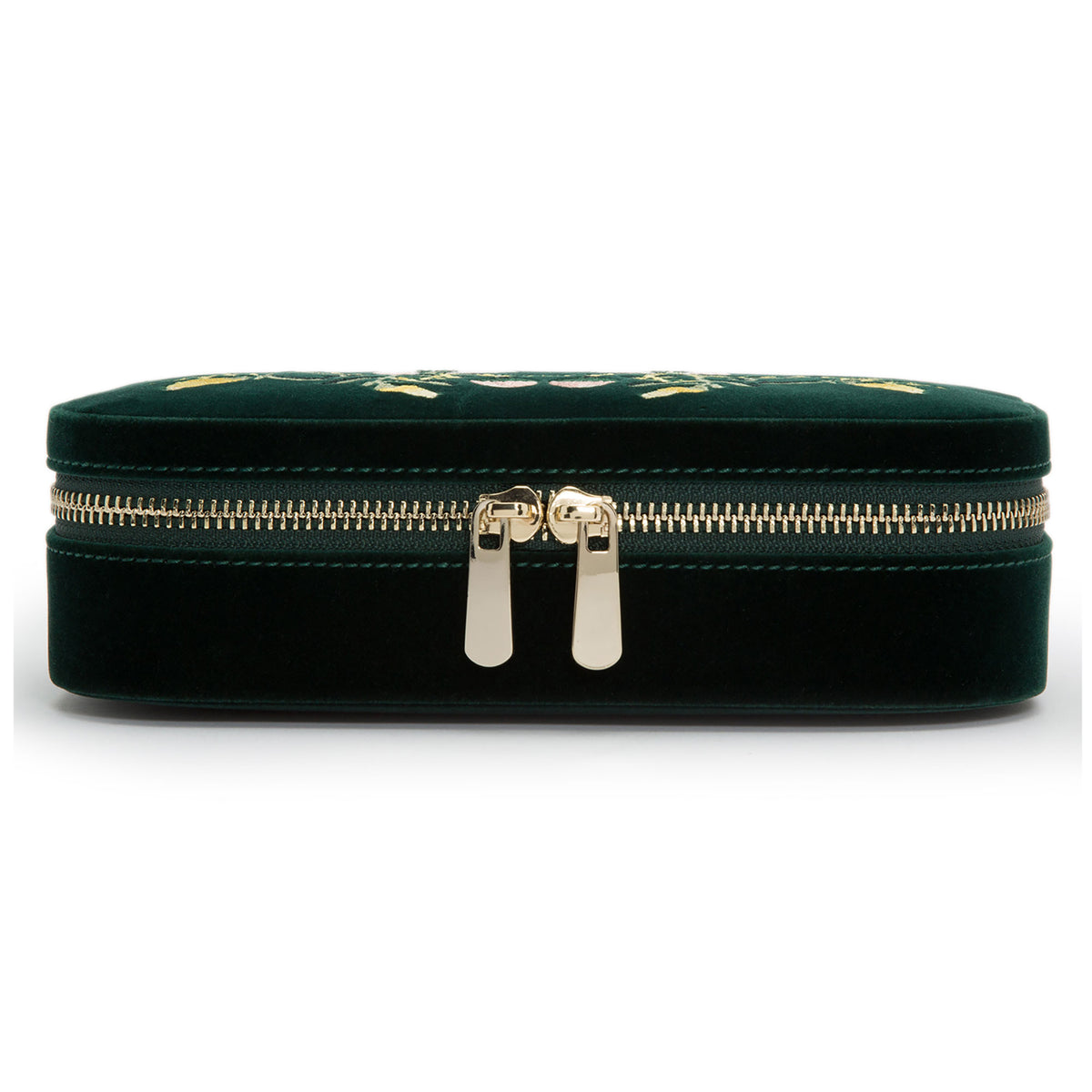 Wolf Zoe Forest Green Travel Zip Case - Michael Jones Jeweller