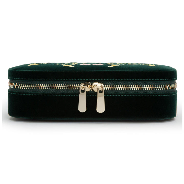 Wolf Zoe Forest Green Travel Zip Case - Michael Jones Jeweller