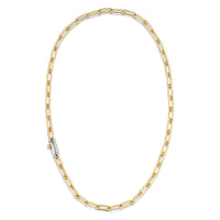 Ti Sento Yellow Gold Plated Oval Linked Necklace - Michael Jones Jeweller