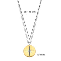 Ti Sento Cubic Zirconia Star Disc Necklace - Michael Jones Jeweller
