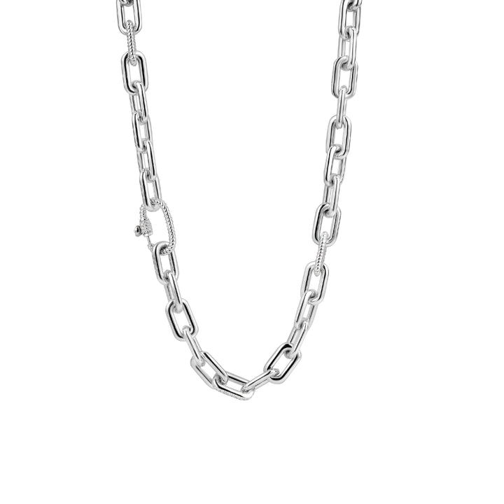 Ti Sento Cubic Zirconia Oval Linked Necklace