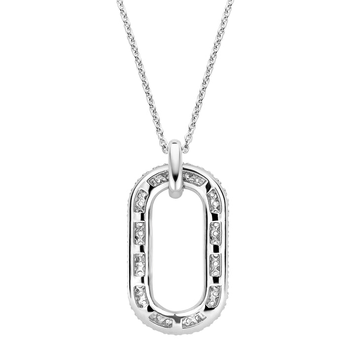 Ti Sento Cubic Zirconia Oval Link Necklace