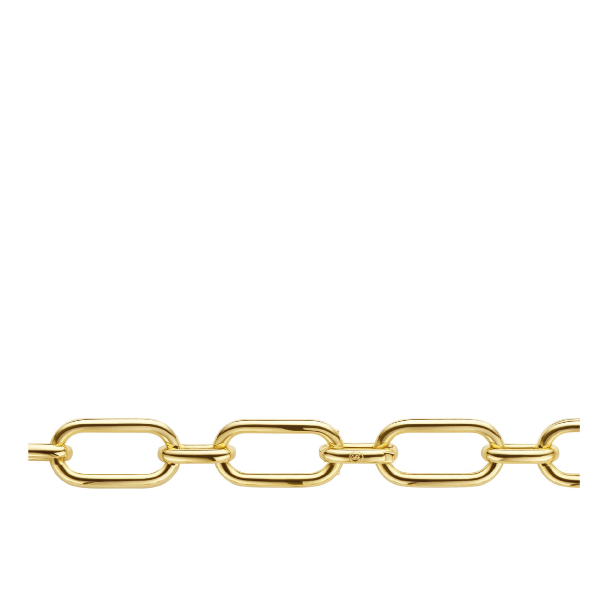 Ti Sento Yellow Gold Plated Oversized Oval Link Necklace - Michael Jones Jeweller