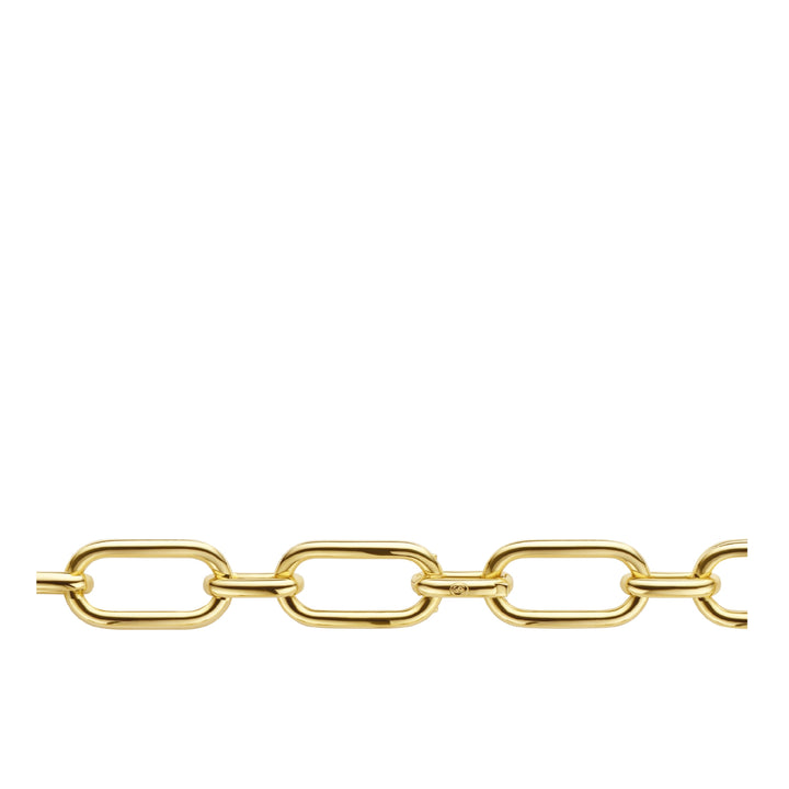 Ti Sento Yellow Gold Plated Oversized Oval Link Necklace