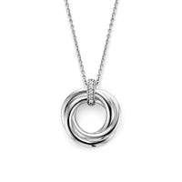 Ti Sento Cubic Zirconia Knot Necklace