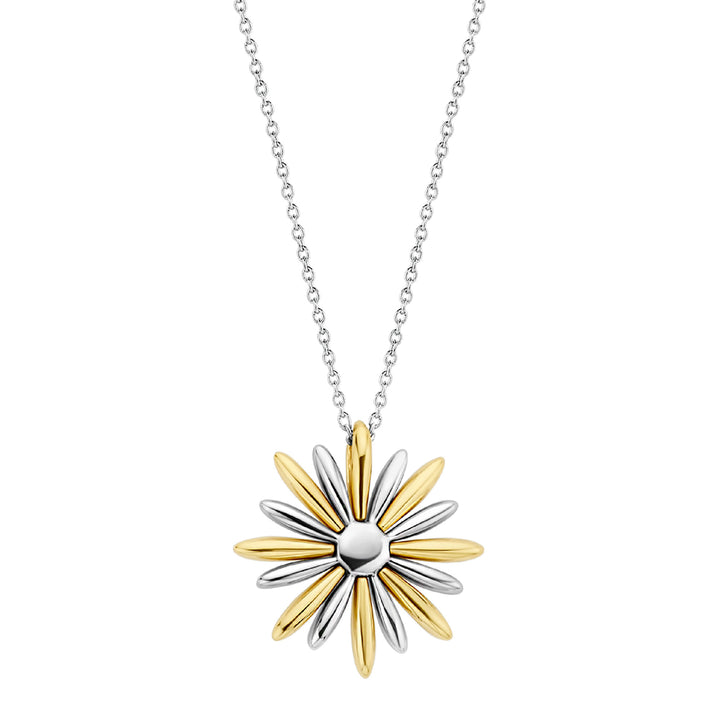 Ti Sento Yellow Gold Plated Mother of Pearl and Cubic Zirconia Star Necklace - Michael Jones Jeweller