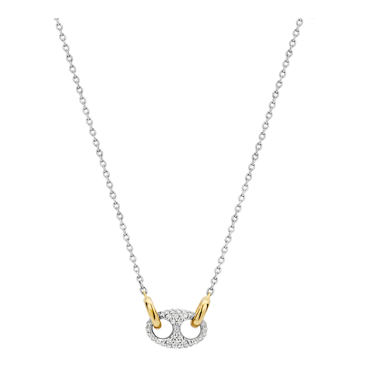 Ti Sento Cubic Zirconia Coffee Bean Necklace - Michael Jones Jeweller