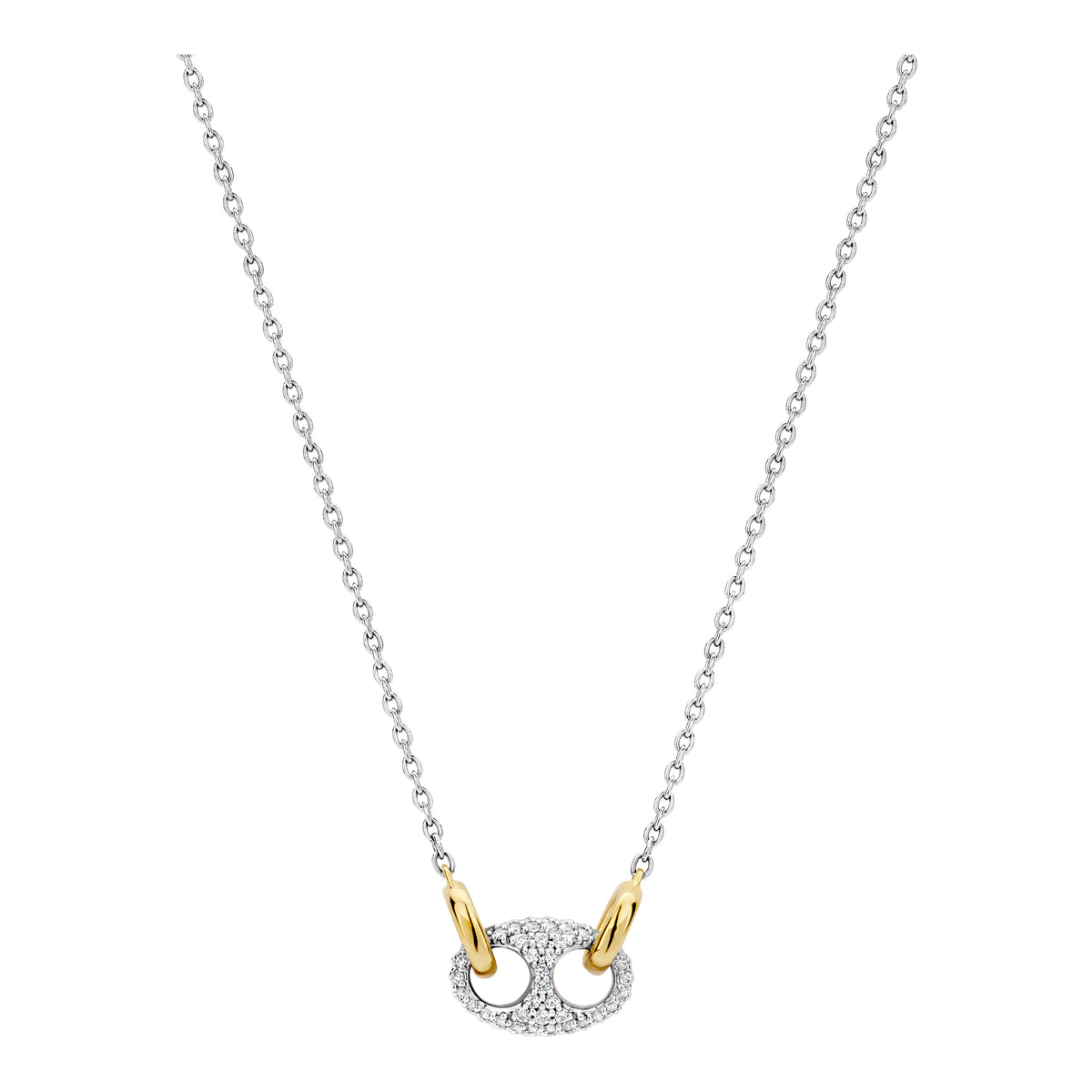 Ti Sento Cubic Zirconia Coffee Bean Necklace - Michael Jones Jeweller